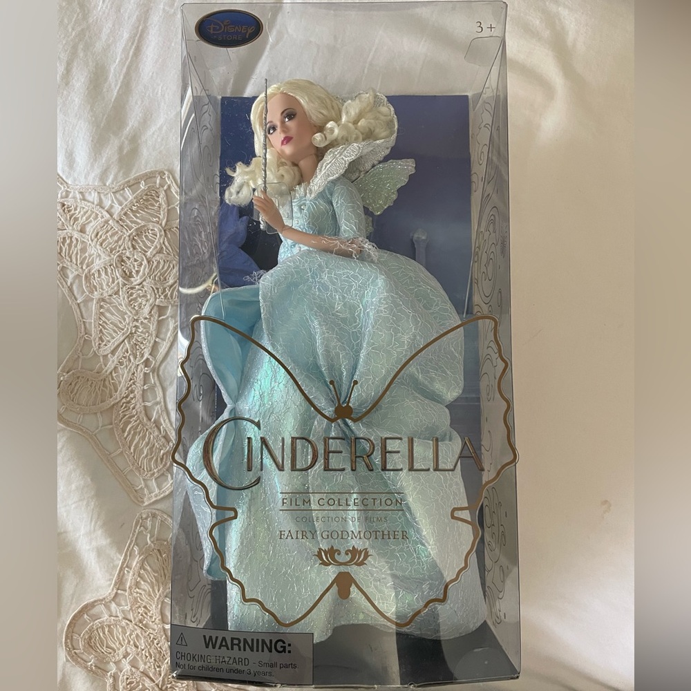 Cinderella Fairy Godmother Doll in Light Blue Gown